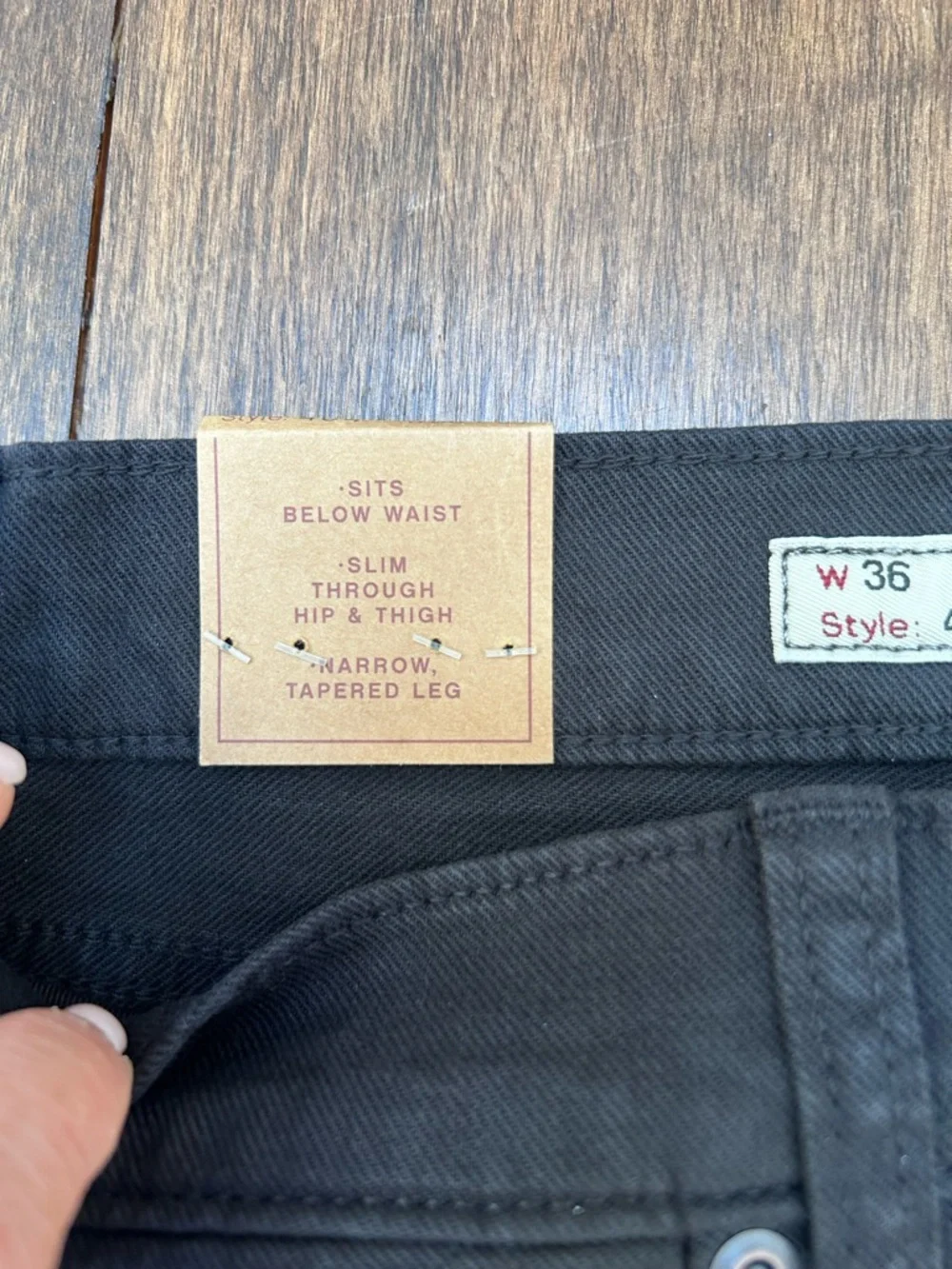 J. Crew Men's Slim Straight Black Jeans